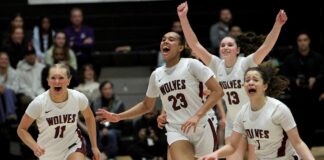 Timberwolves erase near 20-point deficit to win first state title in school history The Timberwolves erupt in celebration after a furious second-half comeback to win the school's first state title in girls basketball.