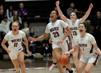 Timberwolves erase near 20-point deficit to win first state title in school history The Timberwolves erupt in celebration after a furious second-half comeback to win the school's first state title in girls basketball.