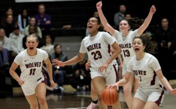 Timberwolves erase near 20-point deficit to win first state title in school history The Timberwolves erupt in celebration after a furious second-half comeback to win the school's first state title in girls basketball.