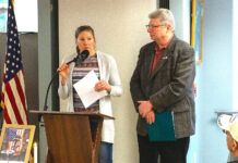 Tualatin veterans are again celebrated at annual recognition breakfast in their honor Sara Shepard and Mayor Frank Bubenik, U.S. Army