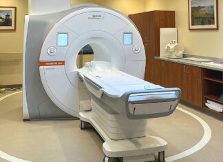 Legacy Meridian Park adds advanced MRI tech Installing the new MRI: A TMS9000-2 crane utilizing a 169-foot boom and 36,000 pounds of counterweight was required to maneuver the scanner’s 8,779-pound magnet into the medical center.