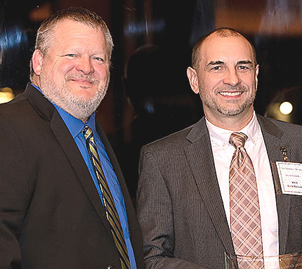 New Business of the Year: Kevin Richards (right), RECS (Pickle Ball Club)