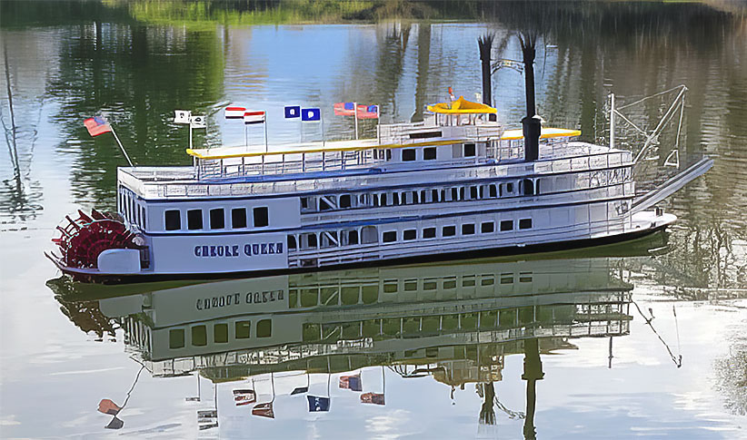 Greg Holland Creole Queen paddle wheeler.