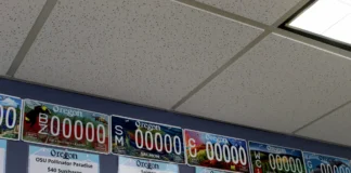 Oregon DMV reviews use of undercover license plates for federal agents in wake of legal threat Oregon license plate options are pictured.