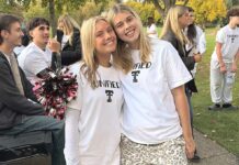 Tualatin High Schoolers elected to represent Oregon in 2026 Special Olympics Sophie Flicker and Piper Findtner wearing "Unified" T-shirts.