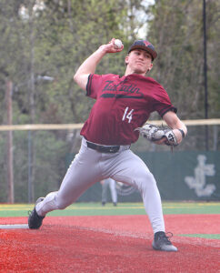 Tualatin's Trenton Hertzog has led the team's pitching staff, which has accounted for six shutouts so far this year.