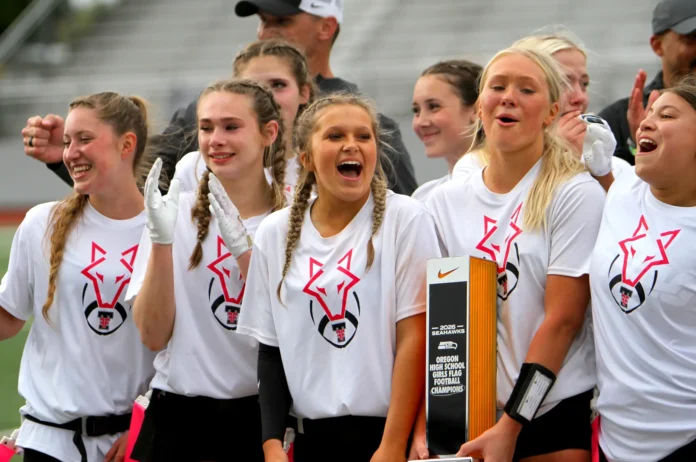 Tualatin's flag football program started last year, and it finished its second season as state champs.