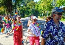 Tualatin Valley Pride Returns to the Commons for a Vibrant Celebration People walking at the Tualatin Pride Stride