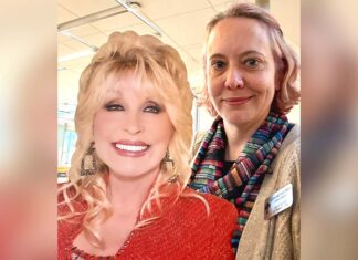Tualatin Public Library Director of 15 years resigns; Points to woes with Washington County Jerianne Thompson (right) stands beside a cardboard cutout of singer-songwriter, philanthropist, and Imagination Library founder Dolly Parton at the Tualatin Library.