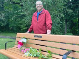 Former Tualatin Mayor Memorializes Wife with Ibach Park Bench Steve Stolze drove up from Redmond, Ore. to attend the unveiling of his late wife’s memorial park bench in Ibach Park on May 29, 2026.