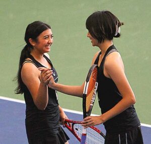 Tualatin's Madelyn Tan and Jenelie Villanueva became the first girls doubles team from the school to reach the state championship tournament in 10 years, where they won their first-round match.