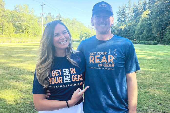 Amanda and Matt Hazard at the new location of the Portland Get Your Rear in Gear event, Tualatin Community Park, on June 11, 2026.