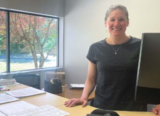 Juanita Pohl Center Reopening After Renovation Sara Sheperd standing in her new Juanita Pohl Center office on June 12, 2026.