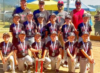 Tualatin youth baseball team takes second in state Team roster: Arlo Tennis, Brayden Petersen, Hudson Fogg, Hudson Glaze, Jack Fankhauser, James Alexander, Mavrick Miller, Noah Akimoto, Owen Chambers, Rhett Jones, Thomas Danielson, and Wyatt Sadewasser. Coaches: Head Coach, Josh Petersen; Assistant Coaches: Chris Fogg, Ryan Glaze, and Wayne Petersen.