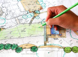 The Complexities of a Small City A map being colored in.