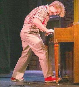 Hunter Semrau as Jerry Lee Lewis in Million Dollar Quartet.