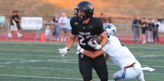 Tualatin football looks to bounce back after early playoff exit Tualatin junior Iden Rule helepd the Timberwolves offense get going after a slow start en route to a 52-13 win to kick off the season.