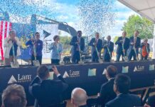 Lam Research Starts $1.5B Expansion Following Tax Abatement Tualatin City Council President Valerie Pratt (left) posed alongside Washington County Chair Kathryn Harrington, U.S. Congresswoman Suzanne Bonamici, Lam Research CEO Tim Archer, Oregon Secretary of State Tobias Read and others for a commemorative photo at the groundbreaking event for the new campus in Tualatin.
