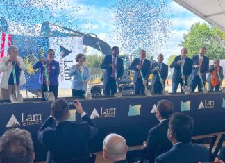 Lam Research Starts $1.5B Expansion Following Tax Abatement Tualatin City Council President Valerie Pratt (left) posed alongside Washington County Chair Kathryn Harrington, U.S. Congresswoman Suzanne Bonamici, Lam Research CEO Tim Archer, Oregon Secretary of State Tobias Read and others for a commemorative photo at the groundbreaking event for the new campus in Tualatin.