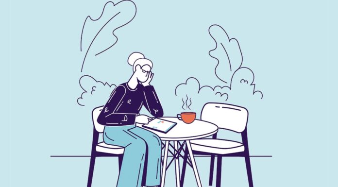 Time to Review Your Medicare Coverage An illistration of a woman reading.