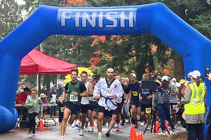 Regatta Run finish line